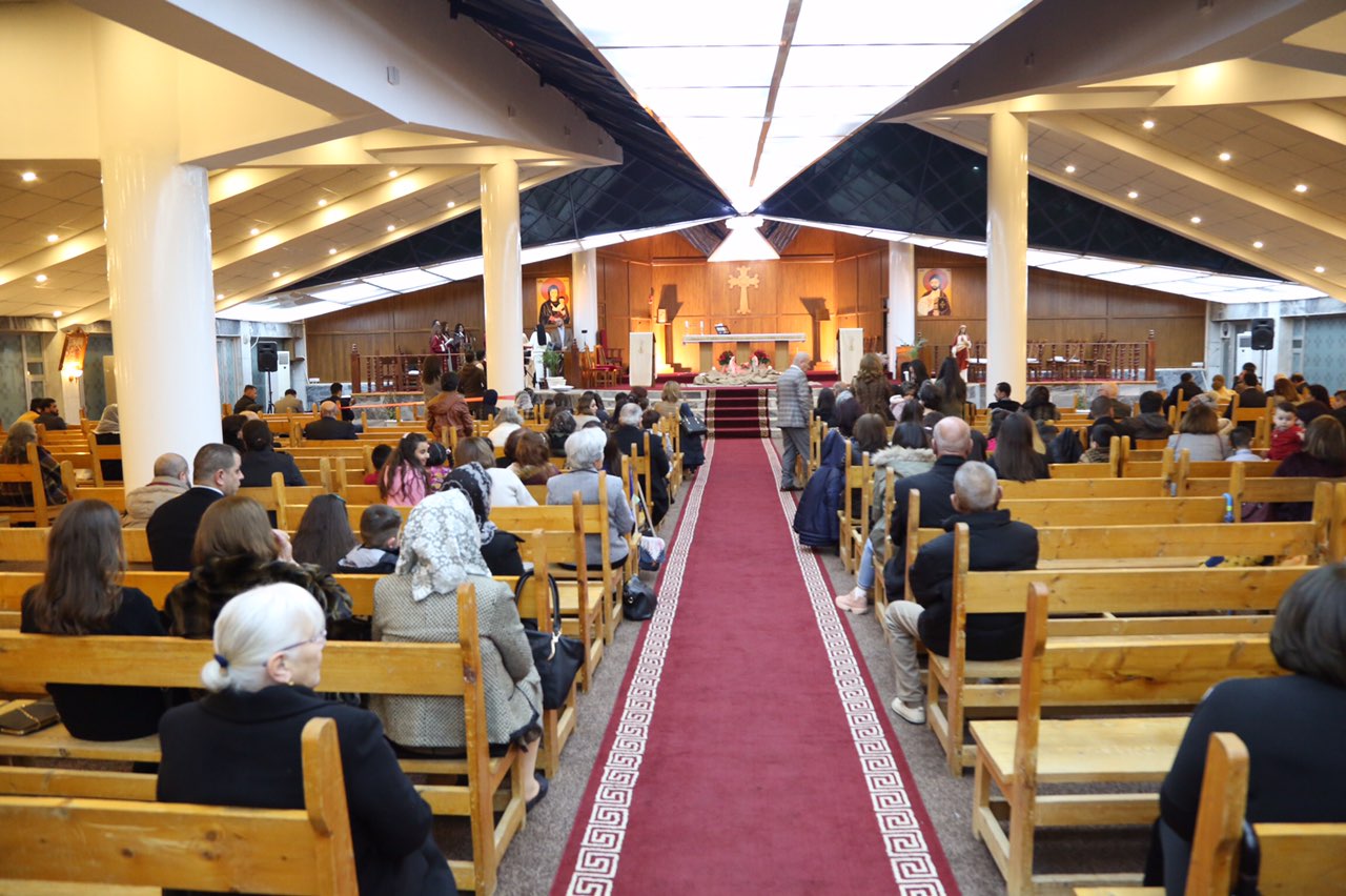 له‌ كڵێسه‌يه‌كى سلێمانى يادى له‌دايكبوونى په‌يامبه‌رى كريستيانه‌كان كرايه‌وه‌